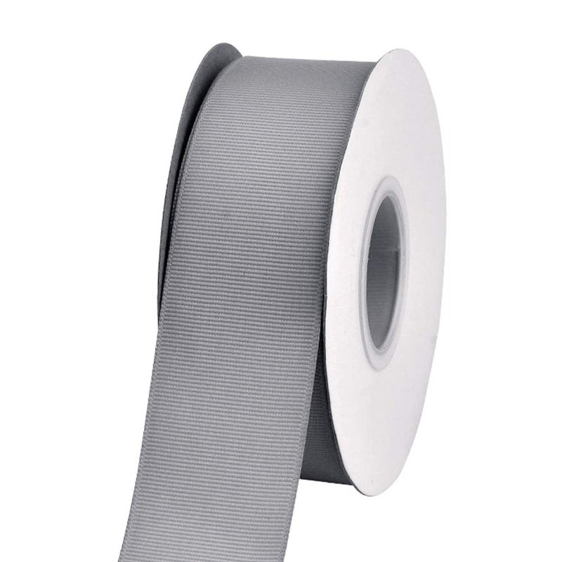 Ribest 1-1/2 inch 25 Yards Solid Grosgrain Ribbon Per Roll for DIY Hair Accessories Scrapbooking Gift Packaging Party Decoration Wedding Flowers Silver - Image 2
